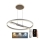LED Hämardatav lühter LED/75W/230V 3000-6500K + kaugjuhtimispult