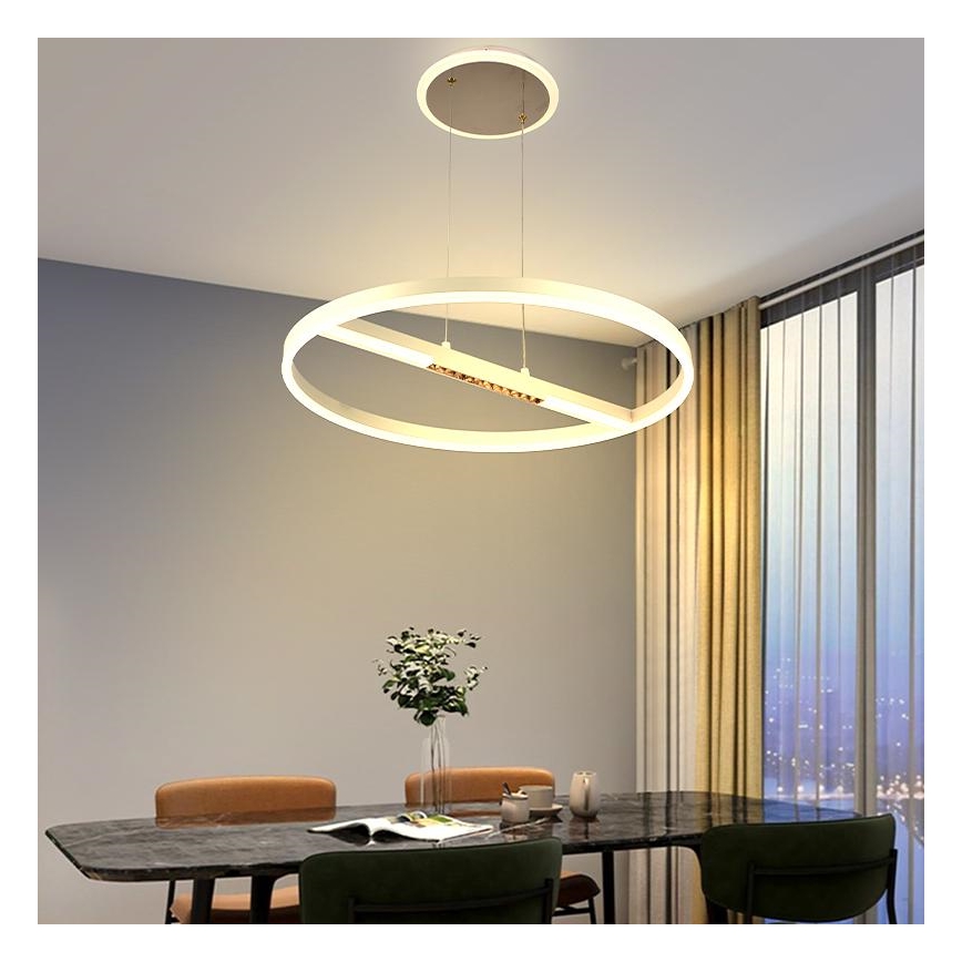 LED Hämardatav lühter LED/75W/230V 3000-6500K + kaugjuhtimispult