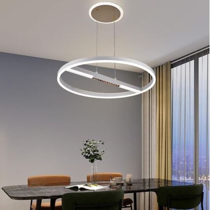 LED Hämardatav lühter LED/75W/230V 3000-6500K + kaugjuhtimispult