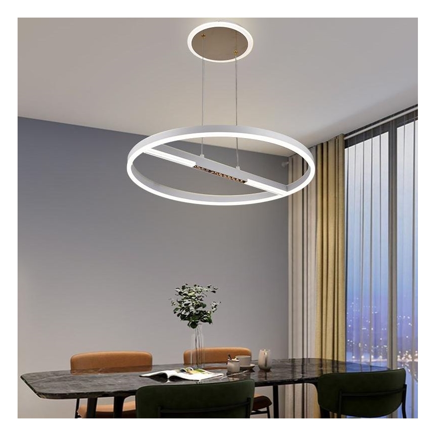 LED Hämardatav lühter LED/75W/230V 3000-6500K + kaugjuhtimispult