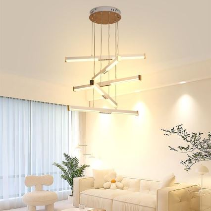 LED Hämardatav lühter LED/75W/230V 3000-6500K + kaugjuhtimispult