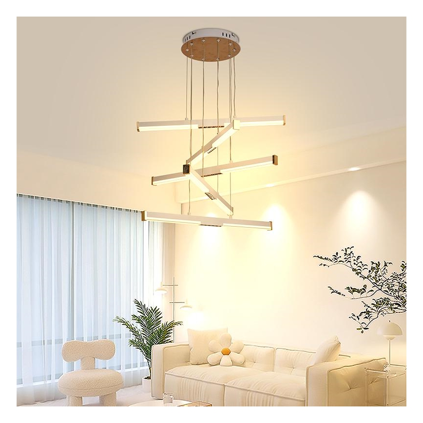 LED Hämardatav lühter LED/75W/230V 3000-6500K + kaugjuhtimispult