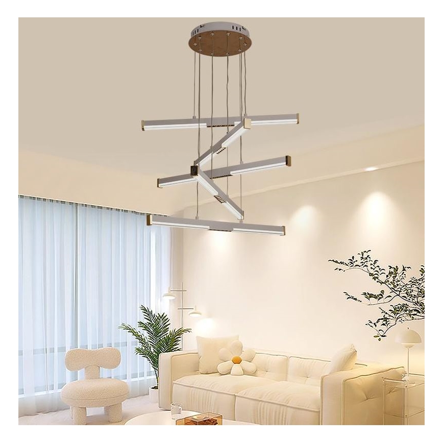 LED Hämardatav lühter LED/75W/230V 3000-6500K + kaugjuhtimispult