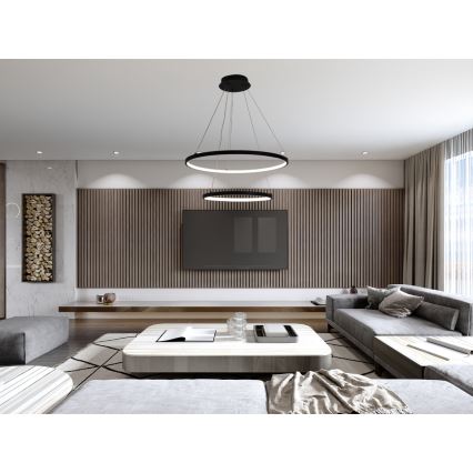 LED Hämardatav lühter LED/75W/230V 3000-6500K d. 60 cm + kaugjuhtimispult