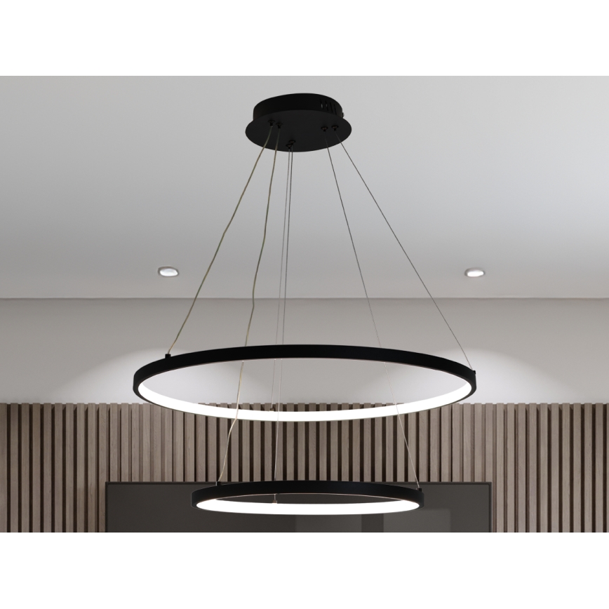 LED Hämardatav lühter LED/75W/230V 3000-6500K d. 60 cm + kaugjuhtimispult
