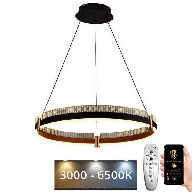 LED Hämardatav lühter LED/80W/230V 3000-6500K d. 60 cm + kaugjuhtimispult