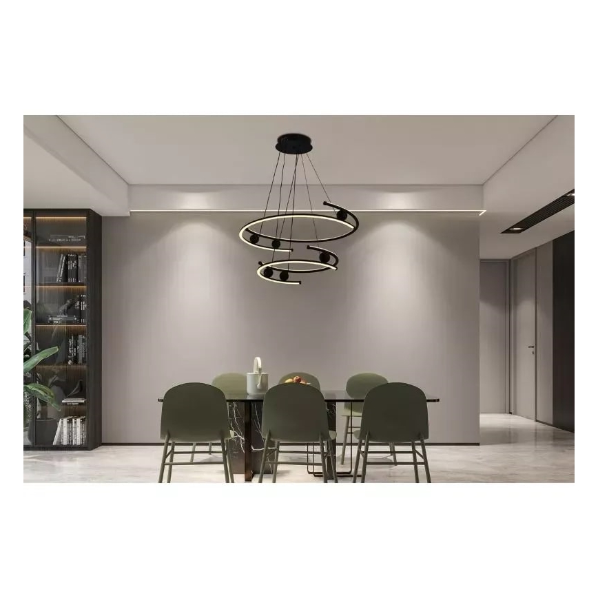 LED Hämardatav lühter LED/80W/230V 3000-6500K d. 60 cm + kaugjuhtimispult