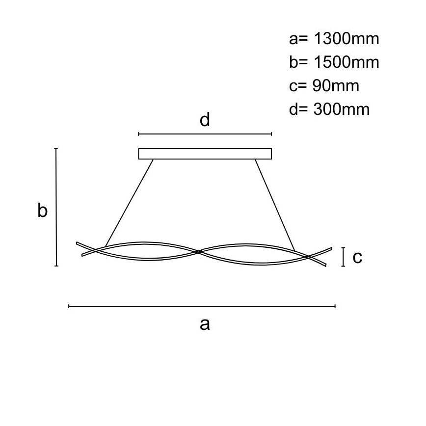 LED Hämardatav lühter LED/80W/230V 3000-6500K + kaugjuhtimispult