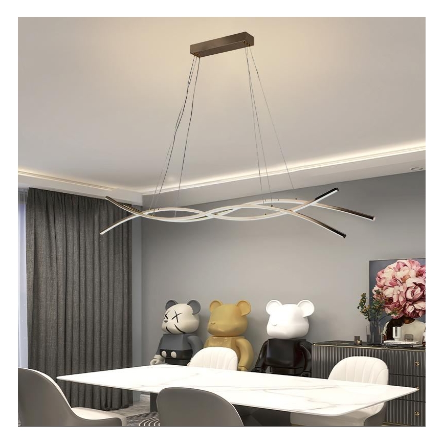 LED Hämardatav lühter LED/80W/230V 3000-6500K + kaugjuhtimispult