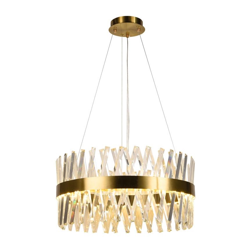 LED Hämardatav kristall- lühter LED/80W/230V 3000-6500K kuldne + kaugjuhtimispult