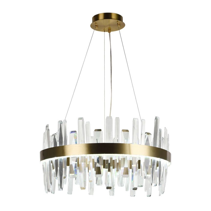 LED Hämardatav kristall-lühter LED/80W/230V 3000-6500K kuldne + kaugjuhtimispult