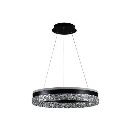LED Hämardatav lühter LED/80W/230V 3000-6500K must + kaugjuhtimispult