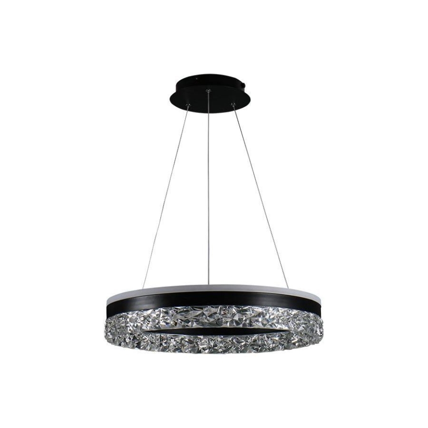 LED Hämardatav lühter LED/80W/230V 3000-6500K must + kaugjuhtimispult