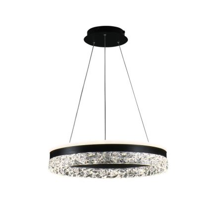 LED Hämardatav lühter LED/80W/230V 3000-6500K must + kaugjuhtimispult