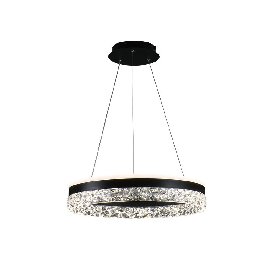 LED Hämardatav lühter LED/80W/230V 3000-6500K must + kaugjuhtimispult