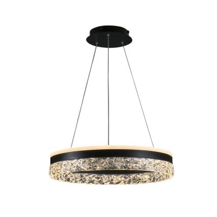 LED Hämardatav lühter LED/80W/230V 3000-6500K must + kaugjuhtimispult