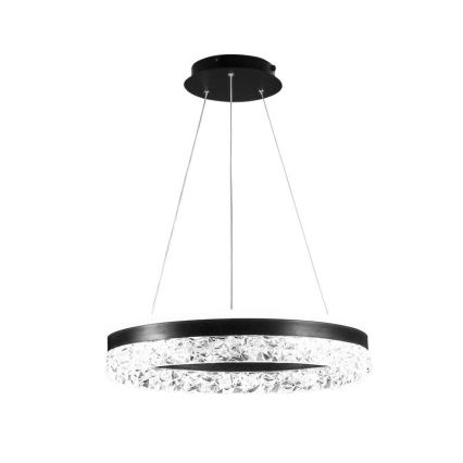 LED Hämardatav lühter LED/80W/230V 3000-6500K must + kaugjuhtimispult