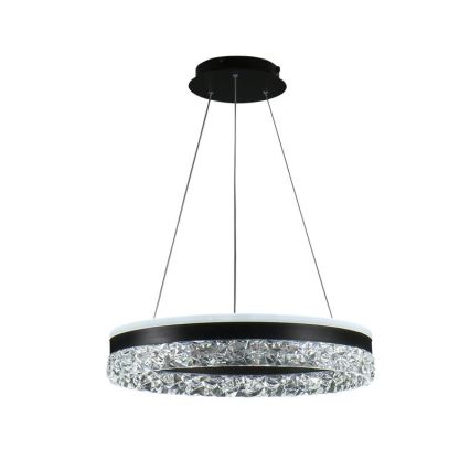 LED Hämardatav lühter LED/80W/230V 3000-6500K must + kaugjuhtimispult