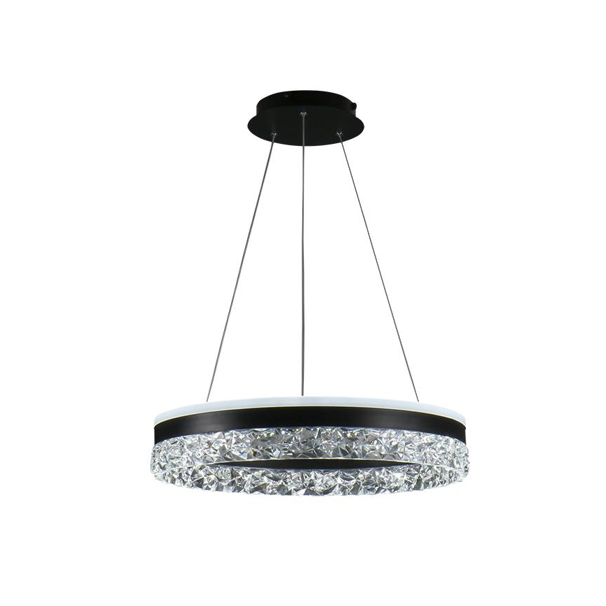 LED Hämardatav lühter LED/80W/230V 3000-6500K must + kaugjuhtimispult
