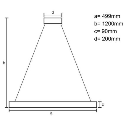LED Hämardatav lühter LED/80W/230V 3000-6500K must + kaugjuhtimispult