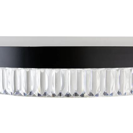 LED Hämardatav kristall-lühter LED/80W/230V 3000-6500K must + kaugjuhtimispult