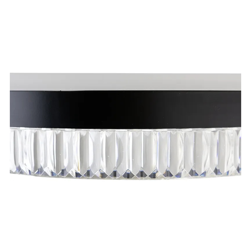 LED Hämardatav kristall-lühter LED/80W/230V 3000-6500K must + kaugjuhtimispult