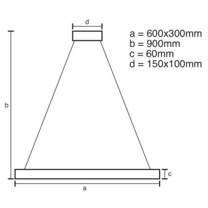 LED Hämardatav lühter LED/80W/230V 3000-6500K + pult