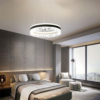 LED Hämardatav lühter LED/80W/230V 3000-6500K valge + kaugjuhtimispult