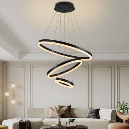 LED Hämardatav lühter LED/85W/230V 3000-6500K d. 60 cm + kaugjuhtimispult