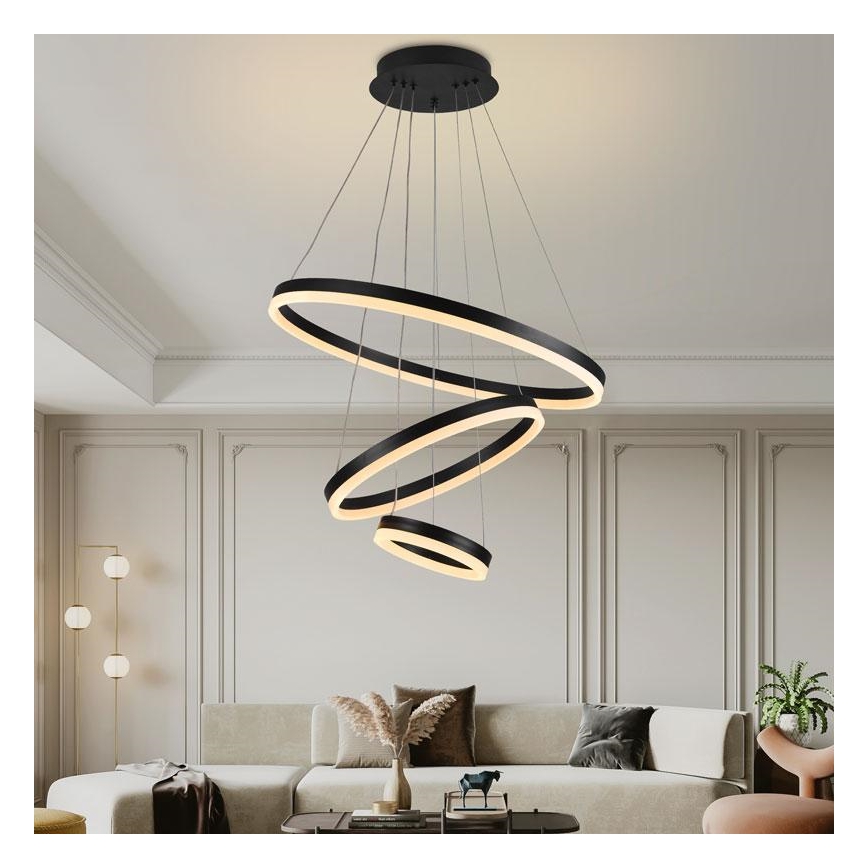LED Hämardatav lühter LED/85W/230V 3000-6500K d. 60 cm + kaugjuhtimispult