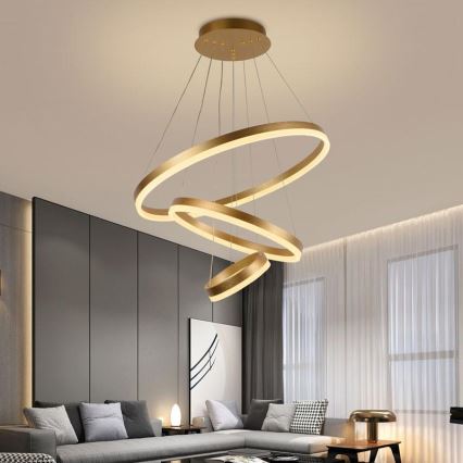 LED Hämardatav lühter LED/85W/230V 3000-6500K d. 60 cm + kaugjuhtimispult