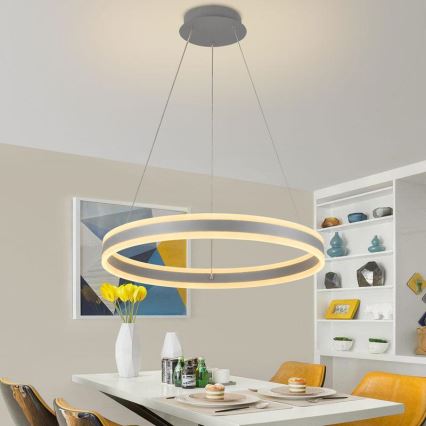 LED Hämardatav lühter LED/85W/230V 3000-6500K d. 60 cm + kaugjuhtimispult