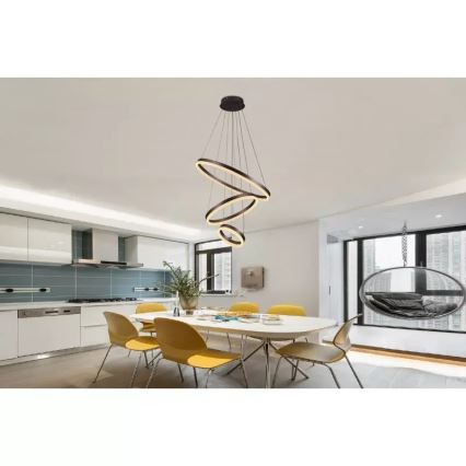 LED Hämardatav lühter LED/85W/230V 3000-6500K d. 60 cm + kaugjuhtimispult