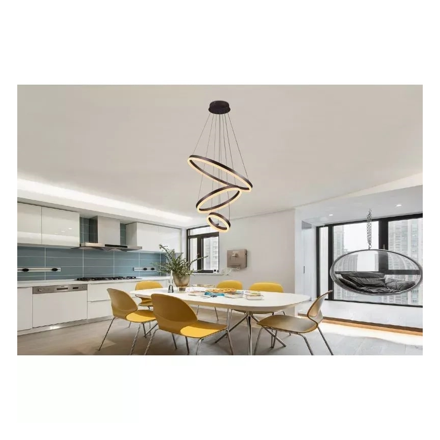 LED Hämardatav lühter LED/85W/230V 3000-6500K d. 60 cm + kaugjuhtimispult