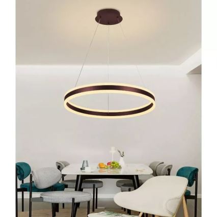 LED Hämardatav lühter LED/85W/230V 3000-6500K d. 60 cm + kaugjuhtimispult