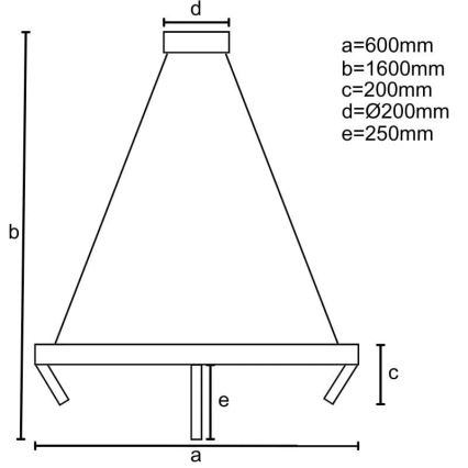 LED Hämardatav lühter LED/85W/230V 3000-6500K + kaugjuhtimispult