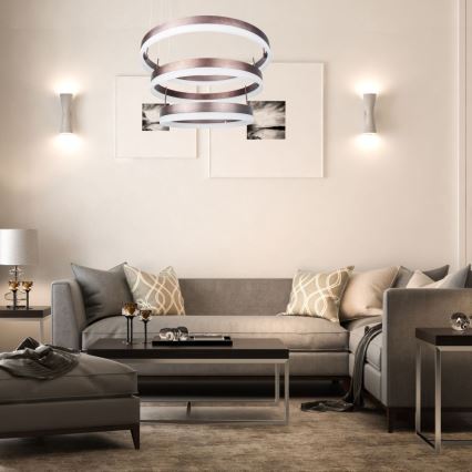 LED Hämardatav lühter LED/86W/230V 3000K pruun