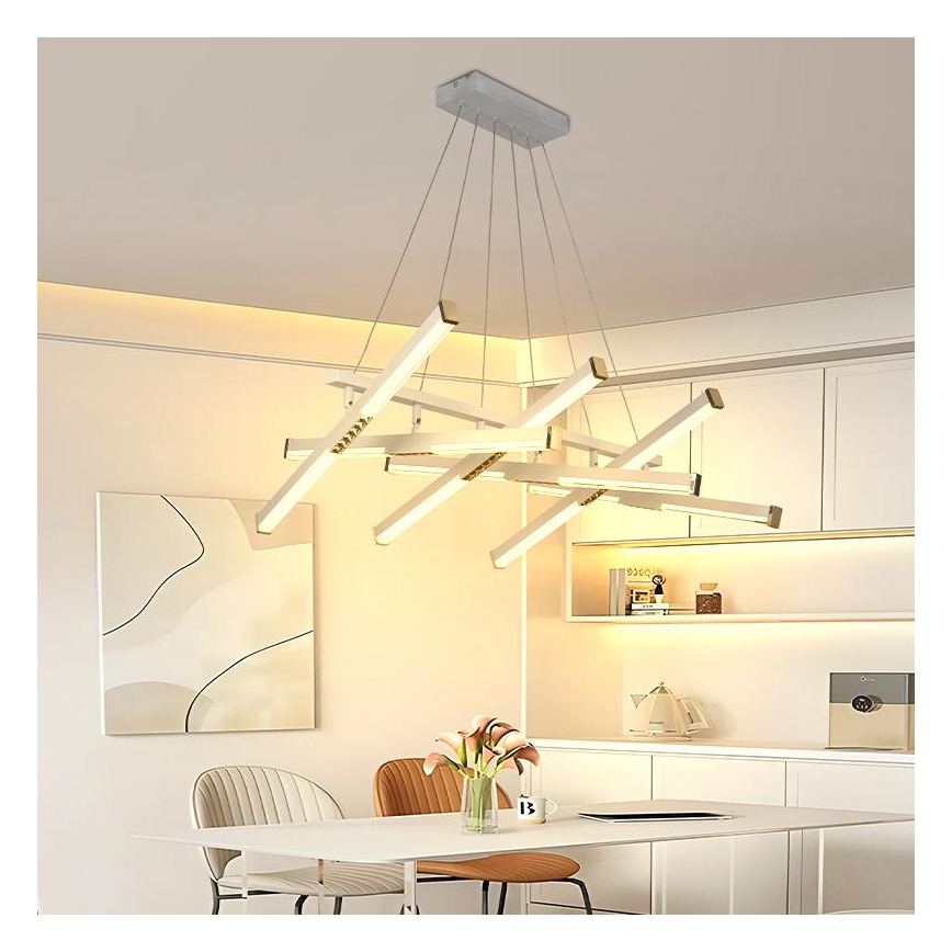 LED Hämardatav lühter LED/90W/230V 3000-6500K + kaugjuhtimispult