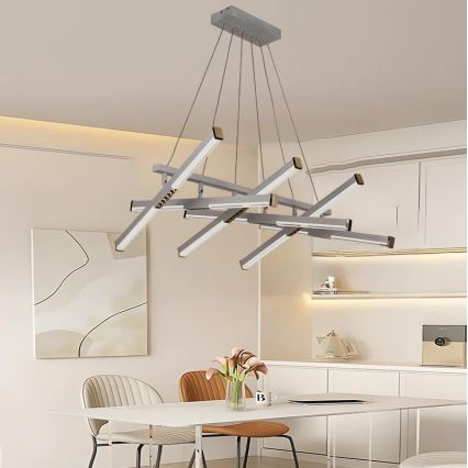 LED Hämardatav lühter LED/90W/230V 3000-6500K + kaugjuhtimispult