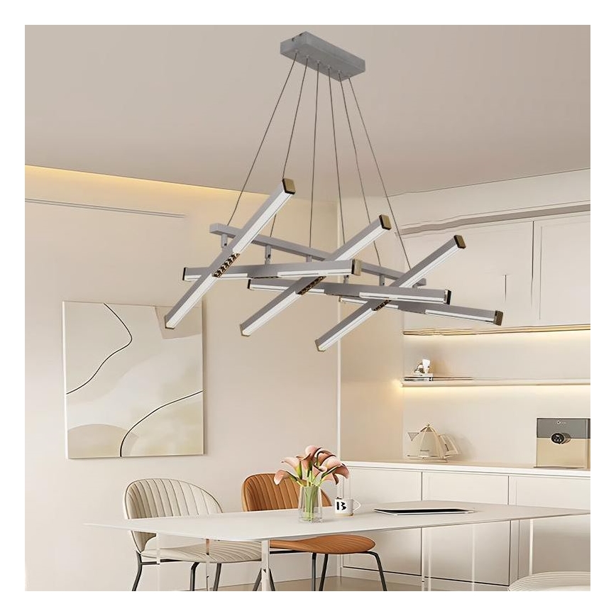 LED Hämardatav lühter LED/90W/230V 3000-6500K d. 80 cm + kaugjuhtimispult