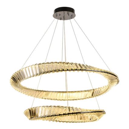 LED Hämardatav kristall-lühter LED/90W/230V 3000-6500K läikiv kroom + kaugjuhtimispult