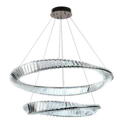 LED Hämardatav kristall-lühter LED/90W/230V 3000-6500K läikiv kroom + kaugjuhtimispult