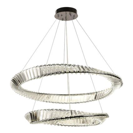 LED Hämardatav kristall-lühter LED/90W/230V 3000-6500K läikiv kroom + kaugjuhtimispult