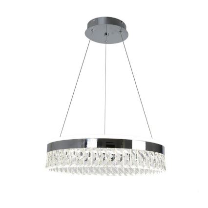 LED Hämardatav kristall-lühter LED/90W/230V 3000-6500K läikiv kroom + kaugjuhtimispult