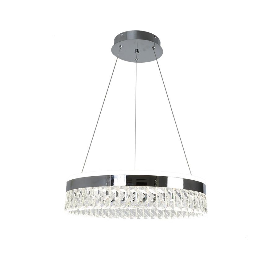 LED Hämardatav kristall-lühter LED/90W/230V 3000-6500K läikiv kroom + kaugjuhtimispult