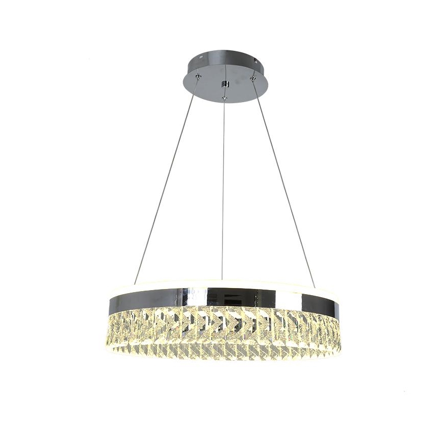 LED Hämardatav kristall-lühter LED/90W/230V 3000-6500K läikiv kroom + kaugjuhtimispult