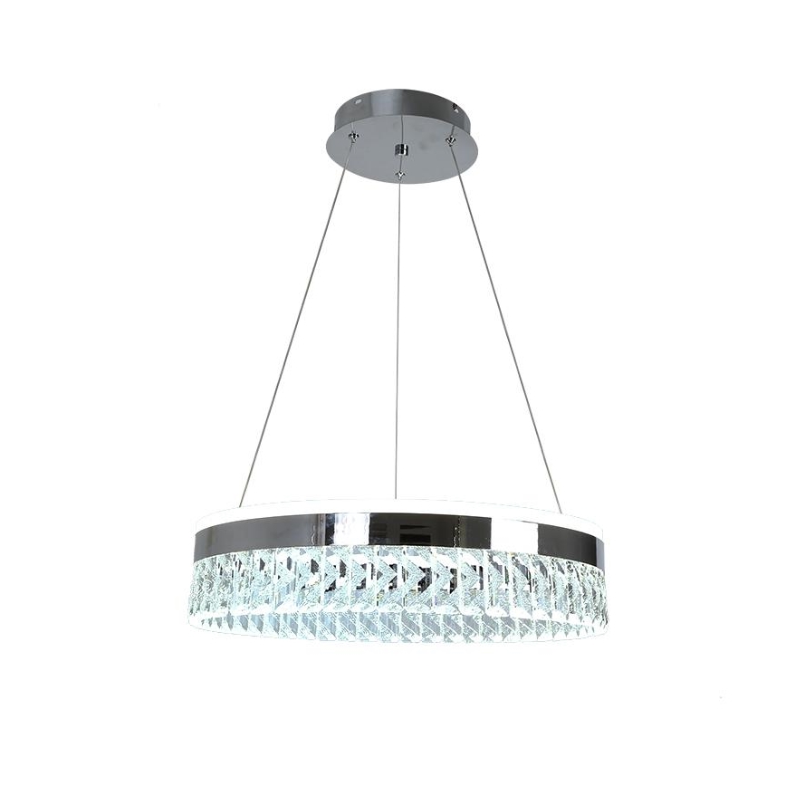LED Hämardatav kristall-lühter LED/90W/230V 3000-6500K läikiv kroom + kaugjuhtimispult