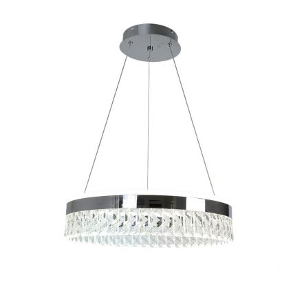 LED Hämardatav kristall-lühter LED/90W/230V 3000-6500K läikiv kroom + kaugjuhtimispult