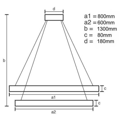 LED Hämardatav kristall-lühter LED/90W/230V 3000-6500K kuldne/kroom + kaugjuhtimispult