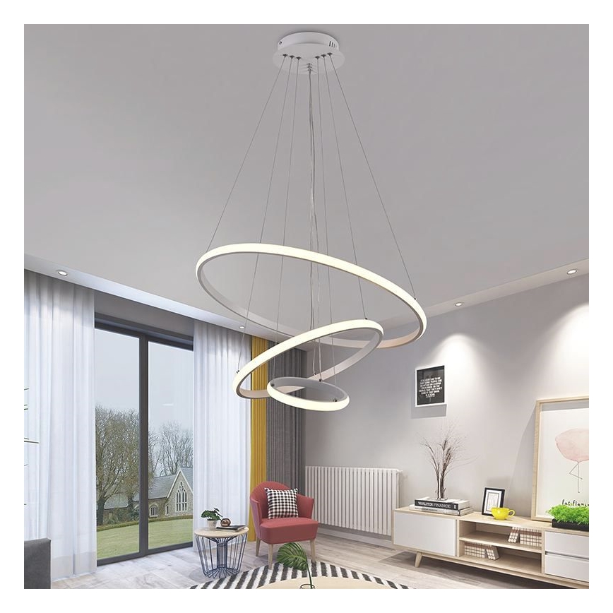 LED Hämardatav lühter LED/90W/230V 3000-6500K + kaugjuhtimispult
